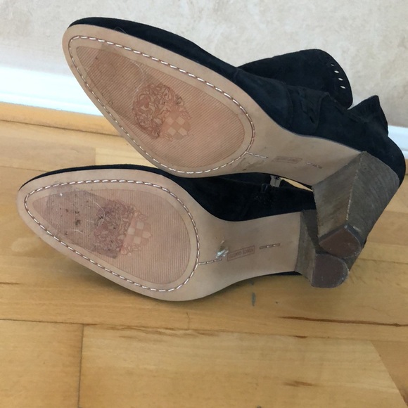 VINCE CAMUTO Black Suede Ankle Boots Size 9.5/41 - Picture 3 of 10
